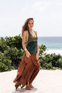 FOREST SKIRT RUST BROWN