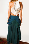 PIXIE LACE MINI SKIRT GREEN