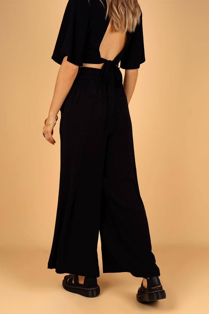 NEW MOON PANTS BLACK