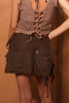 LENA SKIRT IN BROWN