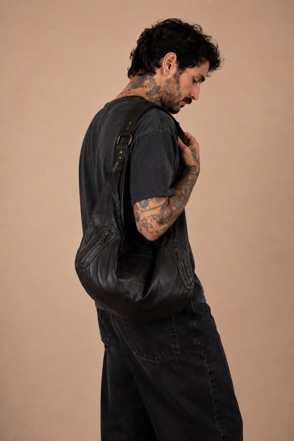 GANESHA LEATHER BAG FOR MEN
