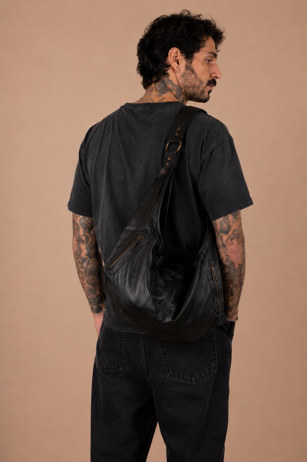 GANESHA LEATHER BAG FOR MEN