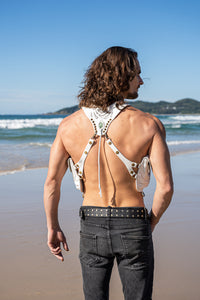 JASPER LEATHER HOLSTER WHITE / GREEN STONE