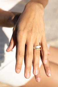 SUNSET WAVE RING