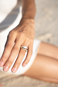 SUNSET WAVE RING