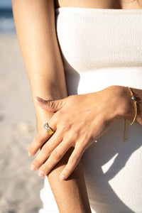 GEMINI GOLD TEXTURED RING