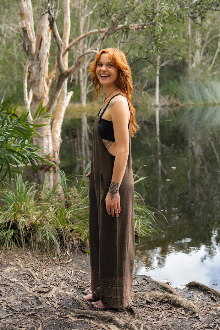 LUNA JUMPSUIT BROWN