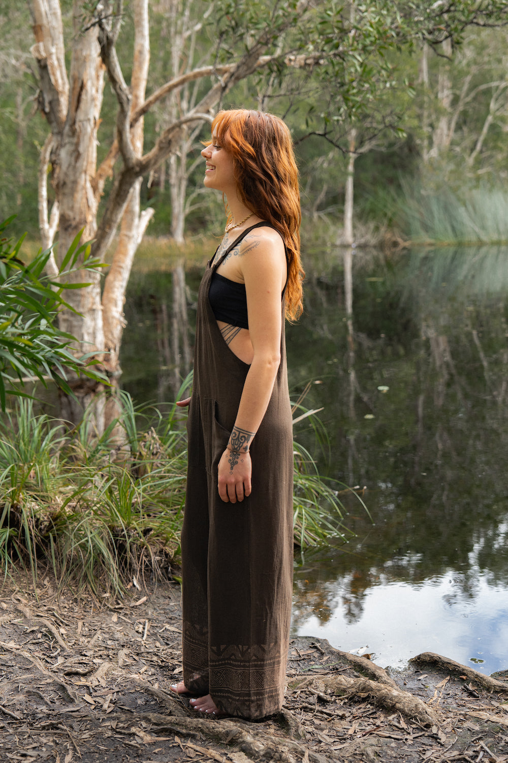 LUNA JUMPSUIT BROWN
