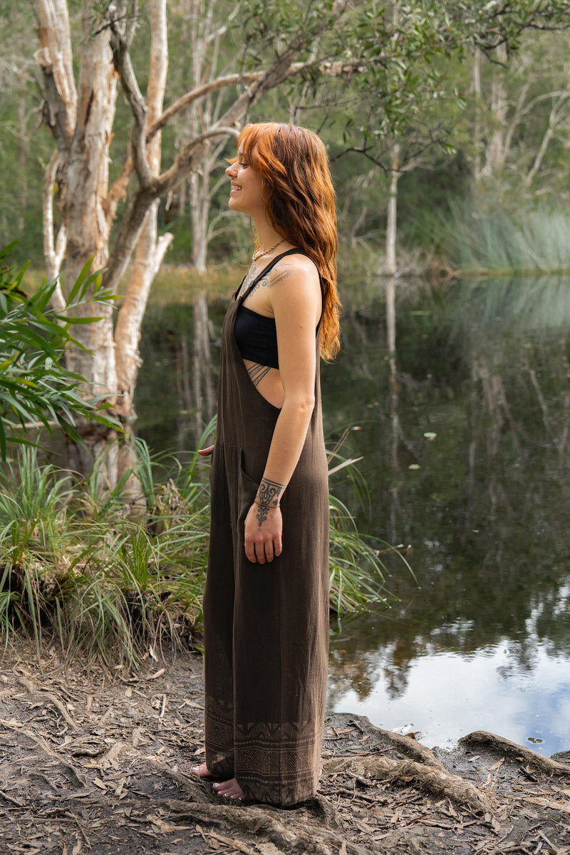 LUNA JUMPSUIT BROWN