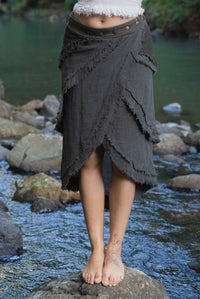 PALO SANTO SKIRT RMX BROWN