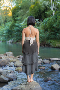 PALO SANTO SKIRT RMX BROWN