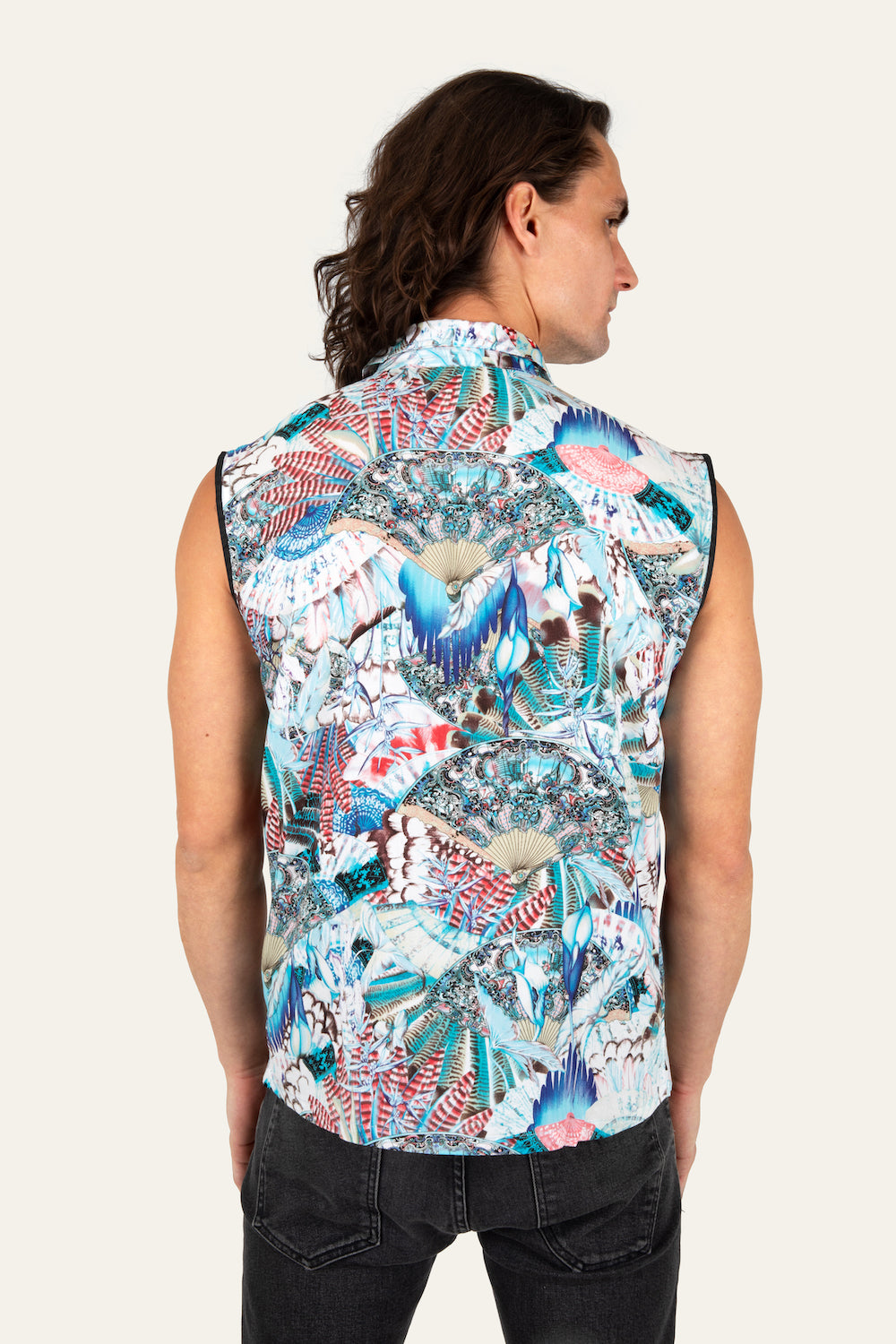 PARADISE BLUE SLEEVELESS