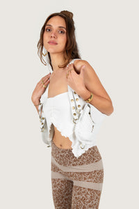 JASPER LEATHER HOLSTER WHITE / GREEN STONE