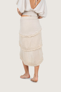 PALO SANTO SKIRT RMX CREAM