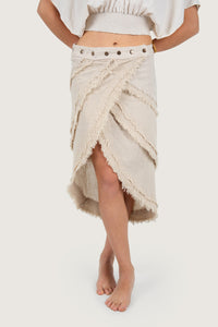 PALO SANTO SKIRT RMX CREAM