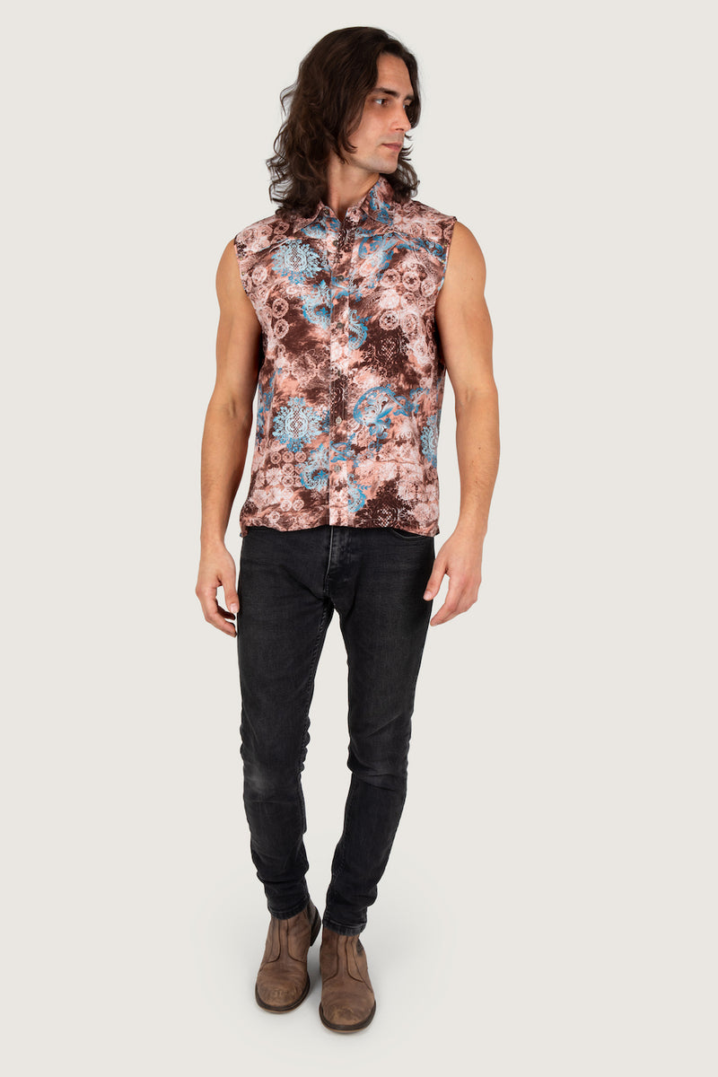 ADONIS SLEEVELESS DARK BROWN