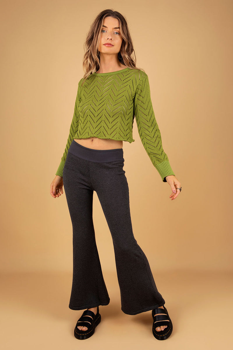 SHELLEY CROP TOP GREEN