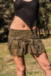 FOREST PUNK SKIRT GREEN