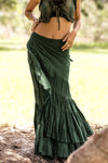 FLAMENCO URBAN GYPSY SKIRT GREEN