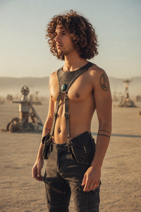 NEPTUNE LABRADORITE LEATHER HOLSTER BROWN