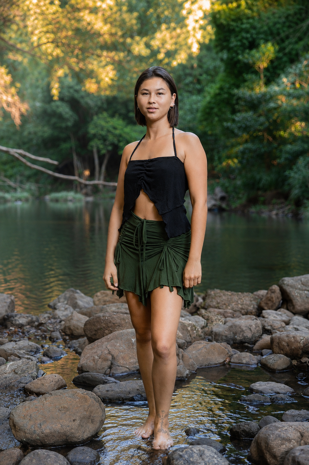 SELENE SKIRT OLIVE