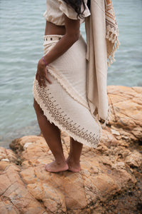 PALO SANTO SKIRT CREAM WHITE