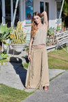 DALIA SKIRT CREAM STONEWASHED
