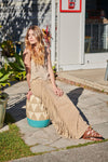 DALIA SKIRT CREAM STONEWASHED