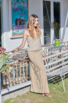 DALIA SKIRT CREAM STONEWASHED