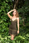 GYPSY PIXIE DRESS OLIVE GREEN