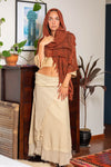 KORA SCARF EARTHY BROWN