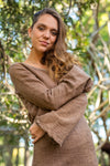 BRAIDED TOP MAROON