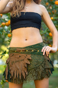 FOREST PUNK SKIRT FOREST GREEN