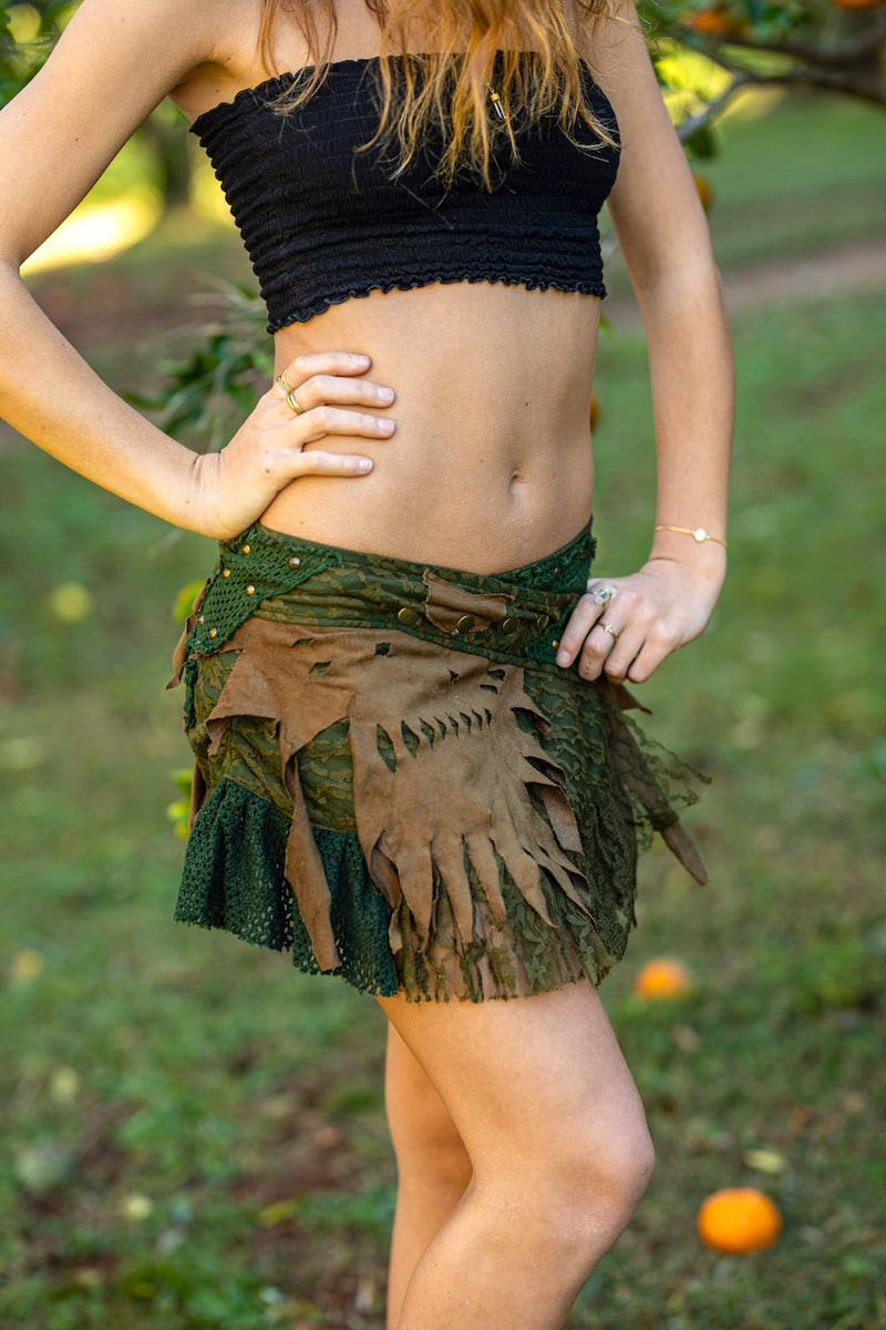 FOREST PUNK SKIRT FOREST GREEN