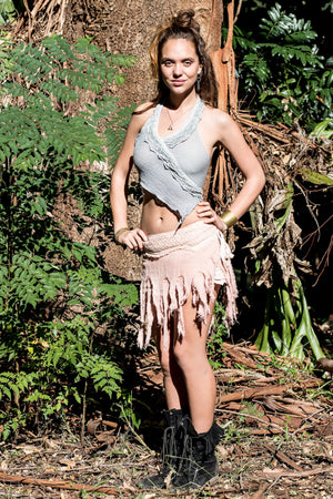 JUNGLE SKIRT IN WARM PINK