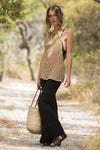 BOHEMIAN LINEN PANTS BLACK