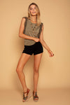 GEORGY KNIT SHORTS BLACK