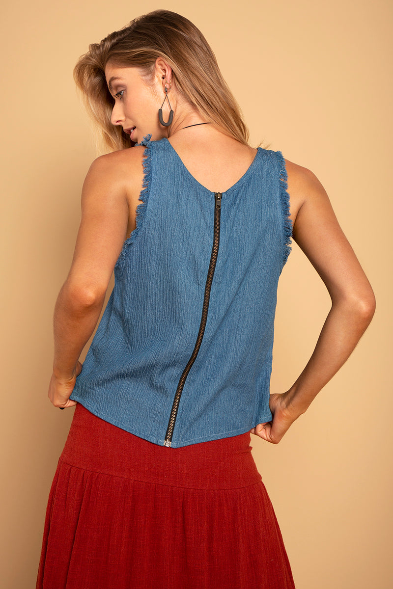 NIKKO SOFT DENIM TOP