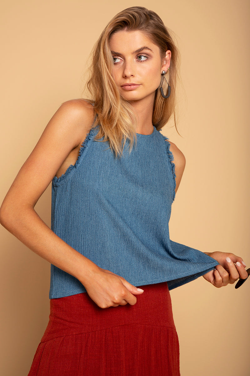 NIKKO SOFT DENIM TOP
