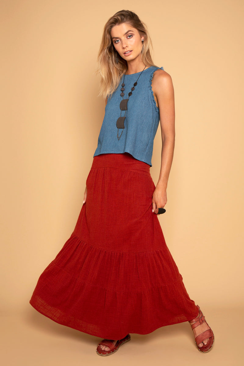 NIKKO SOFT DENIM TOP