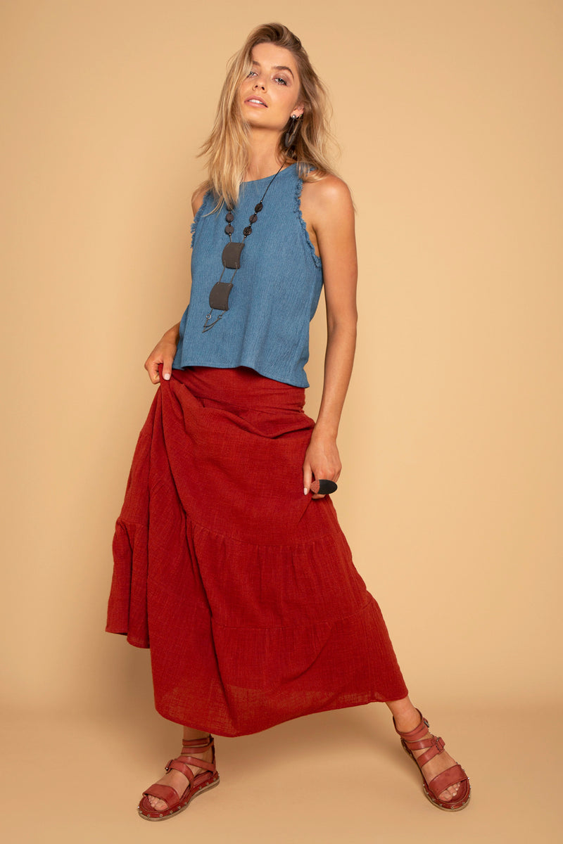 NIKKO SOFT DENIM TOP
