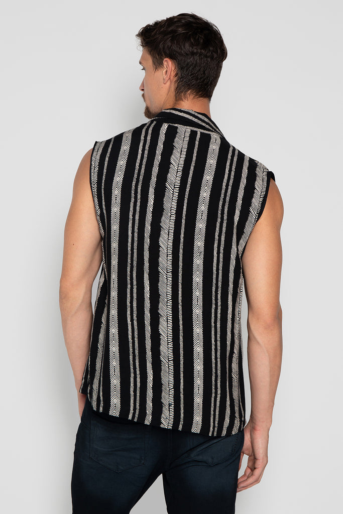 Feather Sunrise Sleeveless Black - Etnix Byron Bay