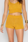 GEORGY KNIT SHORT HONEY YELLOW