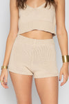 GEORGY KNIT SHORTS CREAM