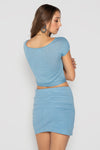 LINEN HILL TOP BLUE