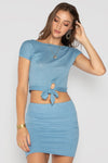 LOLA SKIRT BLUE