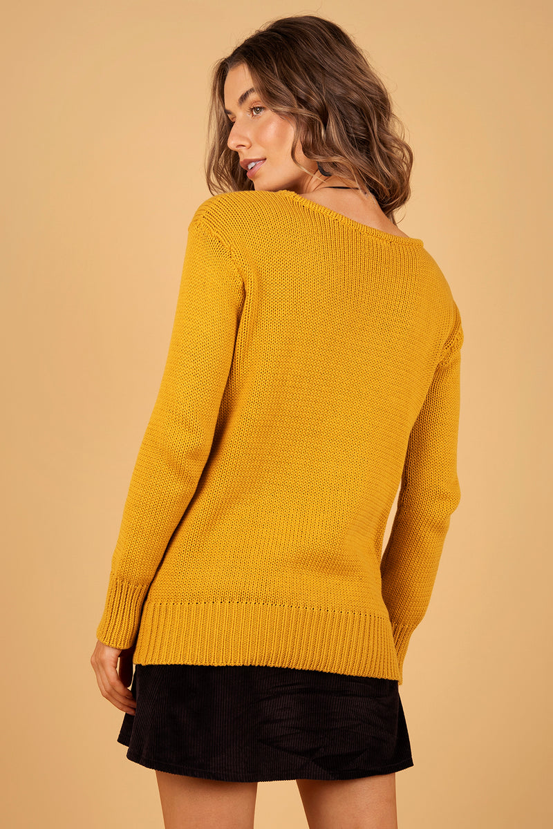 NIKKO JUMPER RUST YELLOW