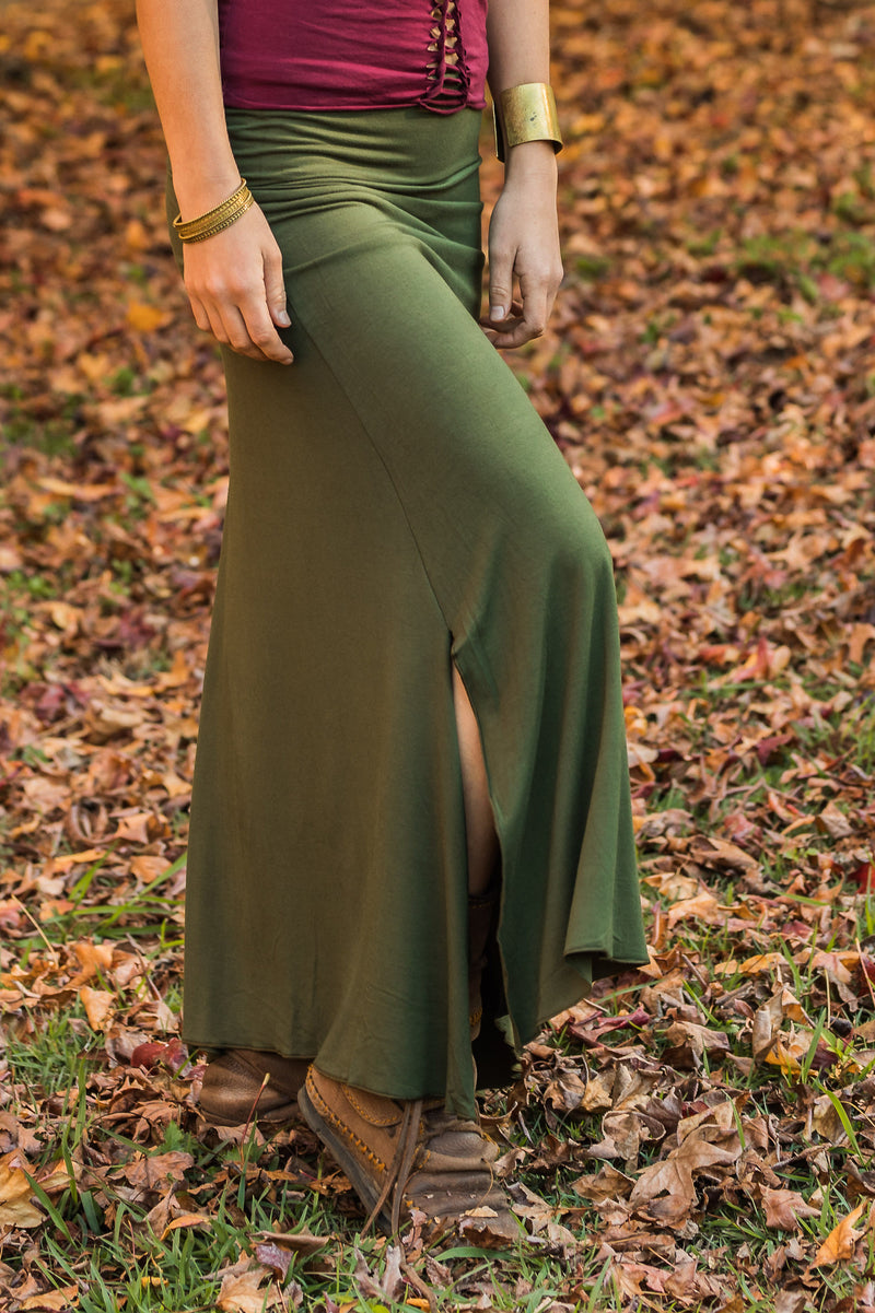 LYCRA SKIRT OLIVE