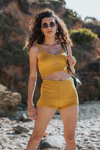 GEORGY KNIT SHORT HONEY YELLOW