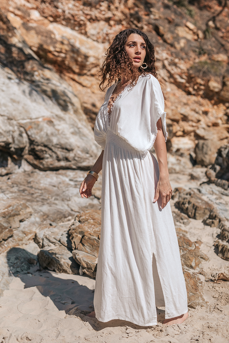 CLEOPATRA DRESS WHITE